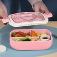 thumbnail image 6 of HOZVOMI Portable Divided Lunch Box Set with Water Cup, Microwaveable, Leak-Proof, Includes Utensils, 6 of 6