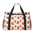 thumbnail image 1 of Easygdp Popcorn Bolsa de Gimnasio, Bolsa de Viaje Duffel, Bolsa de Fin de Semana con Compartimentos, Bolsa de Mano para Noche, 1 of 7
