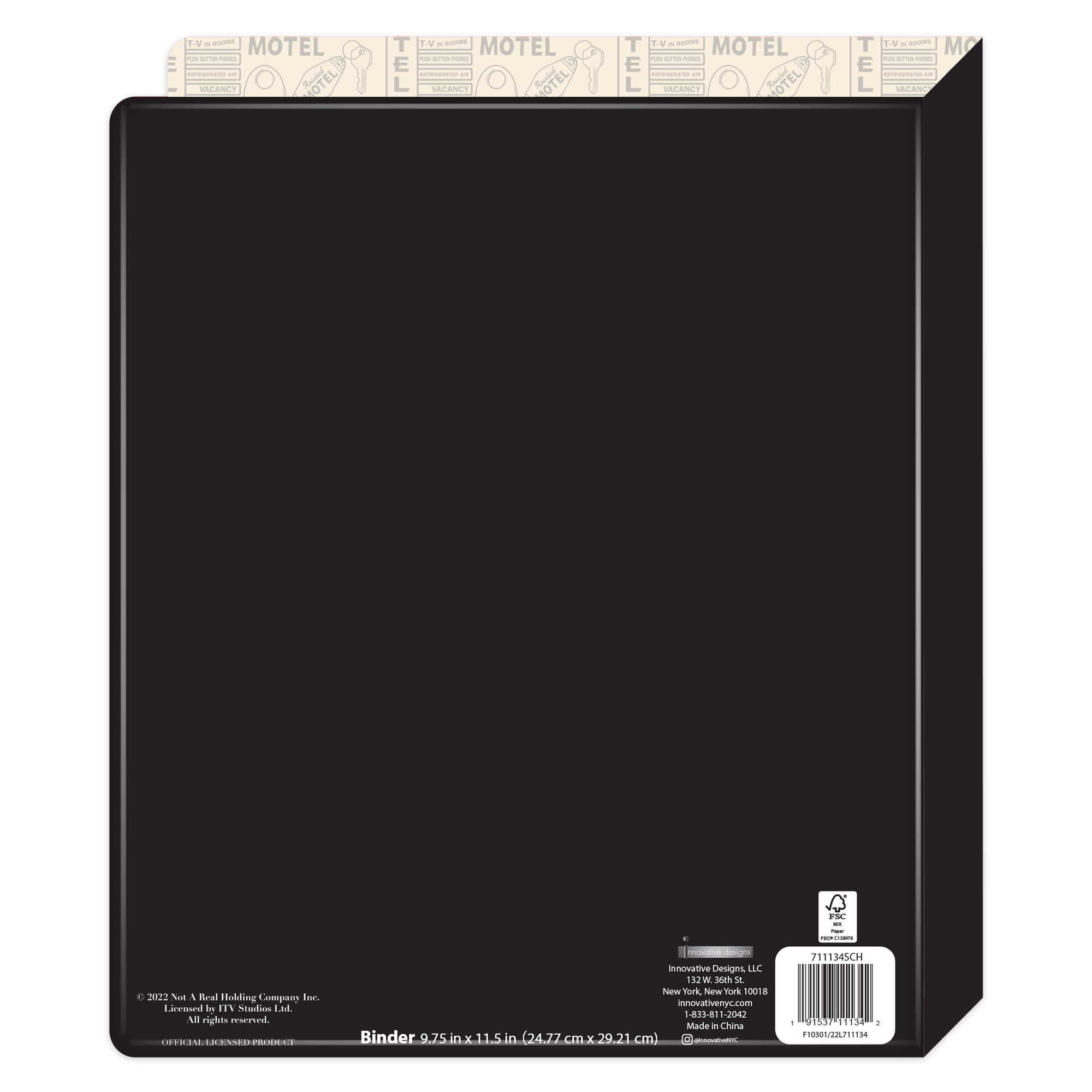 Schitt’s Creek Stationery Bundle, 3Ring, 1′ Binder, Notebook