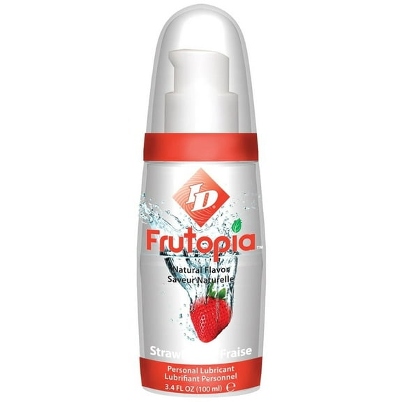 ID Lubricants, ID Frutopia Flavored Water Based Personal Lubricant, Strawberry, 3.4 oz. Gel.
