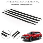 Motor Genic 4x Car Window Weatherstrip Seal Belt Moulding For Mitsubishi Outlander 06-2012