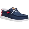 thumbnail image 5 of HEYDUDE Men Wally Americana Il, 4th of July Patriotic Shoes , Blue, 7, 5 of 6