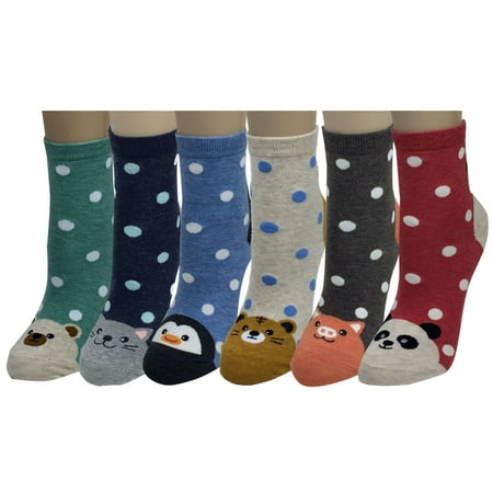 Women Girl Cartoon Animal Design Lovely Novelty Cute Casual Cotton Socks Gift Idea