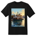 thumbnail image 2 of Plus Size Shirt for Women Black Tops for Women Short Sleeves Shirt for Women Belle Louisville Riverboat1 T Shirt Crewneck Shirt for Women 4XL, 2 of 5