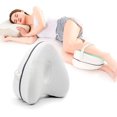 thumbnail image 1 of Almohada blanca para piernas para hombres y mujeres, espuma viscoelástica, para personas que duermen de lado, alivio de la ciática, dolor de piernas, algodón para el embarazo. JM MX-0136049FYD, 1 of 5