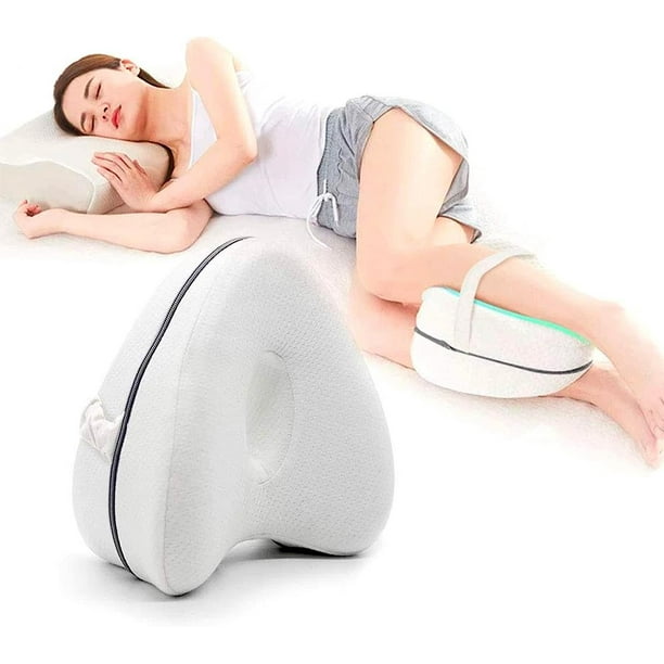 Almohada blanca para piernas para hombres y mujeres espuma viscoelastica para personas que duermen de lado alivio de la ciatica dolor de piernas algodon para el embarazo. JM MX 0136049FYD Walmart en