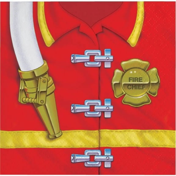 Party Creations Firefighter Beverage Napkins, 16 Ct