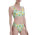 thumbnail image 4 of High Waisted Bikini Sets For Women, Cute Golden Yellow Pineapple Swimsuits Tummy Control, Two Pieces Bathing Suit, 4 of 8