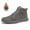 Grey plus, variant on Men’s Winter Warm Ankle Boots Plush Lined Suede Casual Sneakers Non Slip Lightweight Comfort Shoes for Outdoor Walking Daily Wear Cold Weather Travel