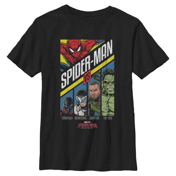 Boys Marvel: Spider-Man: Brand New Day Retro vs Villains T Shirt
