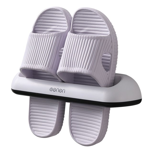 Yeacher Bathroom Slippers Rack Wall Mounted Shoe Organizer Rack Slippers Holder Shoes Hanger Self Adhesive