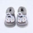 thumbnail image 4 of Unisex Newborn Baby Cotton Booties Non-Slip Sole for Toddler Boys Girls Infant Winter Warm Fleece Cozy Animial Patten Shoes, 4 of 5