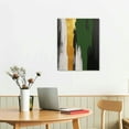 thumbnail image 2 of COMIO Abstract Green and Gold Canvas Wall Art Geometric Abstract Painting Dark Green Painting for Walls Large Minimalist Abstract Art Green and Gold Posters for Living Room Bedroom Decor, 2 of 4