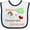 White and Navy, variant on Inktastic Someone in Pennsylvania Loves Me Boys or Girls Baby Bib