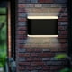 thumbnail image 3 of Lampara Muro Led Exterior Negro 12w Luz Suave Cálida Hled-11 Tecnolite, 3 of 5