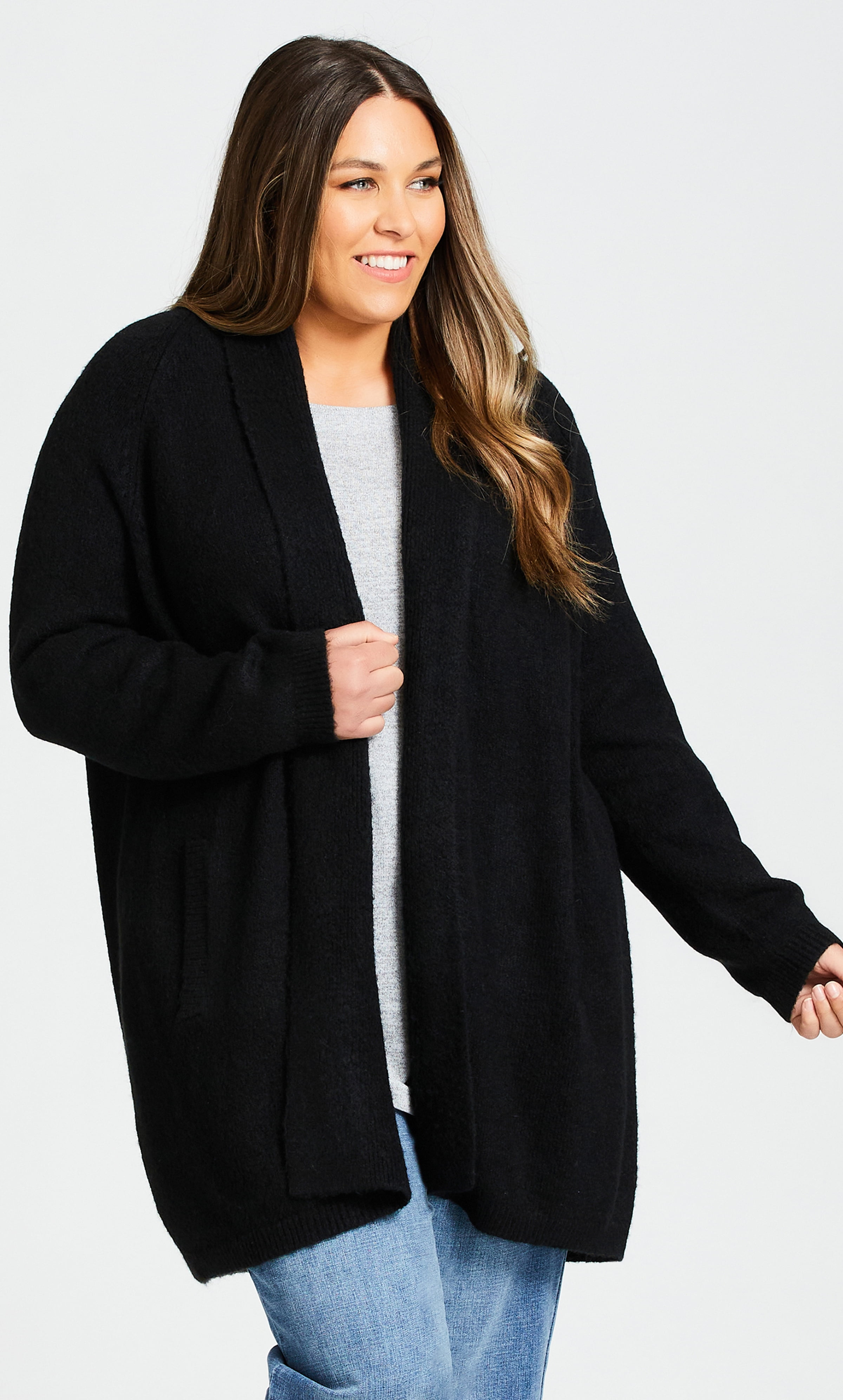 warm longline cardigan