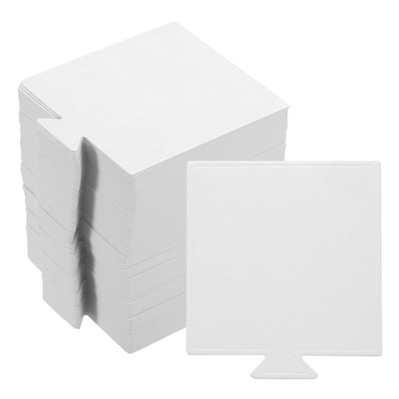 Uxcell 100pcs Mini Cake Boards, Mousse Cake Cardboards Square for Cake Bases (White)
