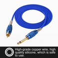 thumbnail image 2 of Cable de clip para tatuaje, 7 colores 1.8M Cable de tatuaje profesional Cable de cobre Fuente de alimentación para tatuaje, Línea de gancho de silicona para 90 grados Interfaz RCA Kit de tatuaje(1) Ecomeon no, 2 of 5