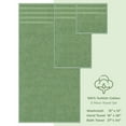thumbnail image 4 of American Soft Linen Luxury 3 Piece Towel Set, 100% Cotton Turkish Towels for Bathroom, Sage Green, 4 of 6