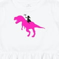 thumbnail image 4 of Inktastic Princess Riding Her T-rex Girls Toddler Dress, 4 of 5