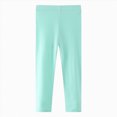 thumbnail image 2 of Gibobby Kids Girls Leggings Footless Cotton Skinny Thin Leggings Toddler Girls Solid Stretch Trousers Tights(3 Years,Light Blue), 2 of 4