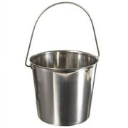Update International UP-13 13 Quart Utility Pail, 202 Stainless Steel