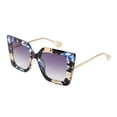 thumbnail image 1 of Lentes de Sol FEISEDY de Moda, Grandes, Cuadrados con Incrustación de Perlas B2625, 1 of 7
