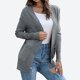 thumbnail image 4 of Puntoco moda mujer Casual manga larga sólido señoras bolsillo Tops abrigo suéter abrigo liquidación Puntoco Puntoco-5182, 4 of 4