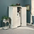thumbnail image 2 of Sauder Harbor View Craft Armoire, Antiqued White, 2 of 3