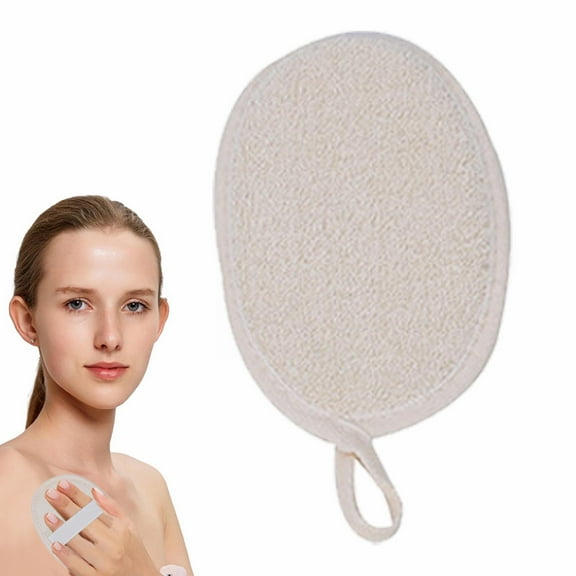 Natural Exfoliating Body Sponge Made From Organic Loofah (1/6 Count) for Men and Women,1/6Pcs Natural Loofah Exfoliating Body Scrubber Made From Organic Bath Luffa for Women and Men,