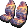 thumbnail image 5 of Pzuqiu White Horse Pattern Car Seat Covers Easy to Install, Full Set, Suitable for Vehicle Seats, Fit for Cars, 5 of 10