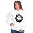 thumbnail image 5 of Celestial Sun Symbolic Spirit Animal Women Crewneck Sweatshirt Brisco Brands S, 5 of 6