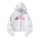thumbnail image 4 of Sudaderas con Capucha para Mujer, Sudadera Blanca, Ropa Deportiva, Jersey con Capucha con Cordón Suave, Sudaderas Cortas para Mujer para Fiesta Diaria L, 4 of 8