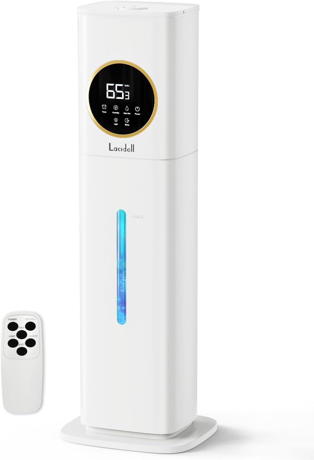 Humidifiers for Bedroom, 2.1Gal/8L Humidifier large room with Essential Oil Diffuser, Night Light, Top Fill Whole House Cool Mist Humidifiers for Plants Baby Kids Adults Greenhouse(White)