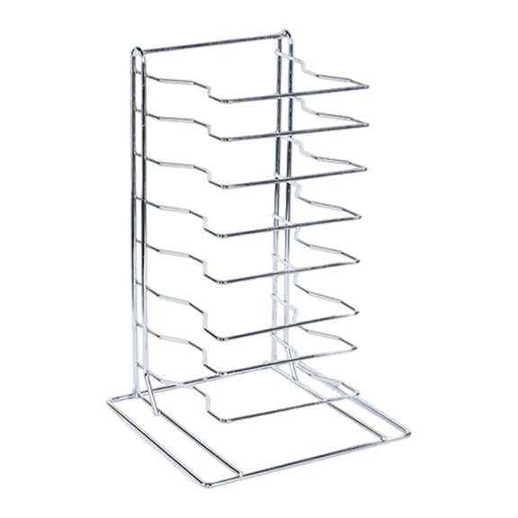 Kitchen Storage Stand Pizza Rack Pan Rack 8 Tier Portable Design for Commercial Kitchens and Pizzerias