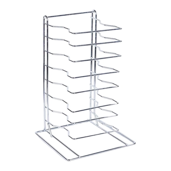 Estante portátil para pizzas tipo pizzería, perfecto para acampar en casa, picnics, fiestas y bufés. 8 niveles