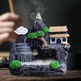 thumbnail image 5 of Incense Burner Mountains River Waterfall Decoration for Home Fragrance Fireplace Backflow Aroma Smoke Fountain Zen Censer Holder (type 3), 5 of 7