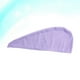 thumbnail image 5 of Toallas de microfibra para secar el cabello, secado rápido, para cabello largo (morado), 5 of 5