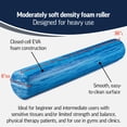 thumbnail image 3 of OPTP PRO-Roller Soft Density Foam Roller – Low Density Soft Foam Roller for Physical Therapy, Pilates Foam Roller and Yoga Foam Roll Exercises, and Muscle Recovery - Blue 36" x 6", 3 of 8