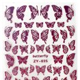 thumbnail image 1 of Etiqueta engomada del arte del clavo de la mariposa con la etiqueta engomada del clavo del laser del estampado en caliente 3D Decoración de la etiqueta engomada del clavo 3DRojo, 1 of 5