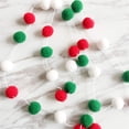 thumbnail image 4 of 4 Pcs Christmas Felt Ball Garland,Christmas Pom Pom Garland Christmas Felt Ball Garland,Colorful Garland Felt Ball Decor for Christmas Tree Winter Holiday Decorations Indoor Home Room Decor, 4 of 7