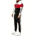 thumbnail image 4 of CUBECIRCLE Sweatsuits for Men Set 2 piece Athletic Jogging Suits Zip up Track Suit Men's Color Block Set with Zip-up Hoodie, 4 of 5