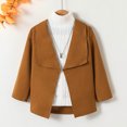 thumbnail image 2 of Ketyyh-chn99 Winter Coats for Kids Baby Girls Long Sleeve Hooded Coat Top Brown,4Y, 2 of 5