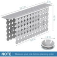 thumbnail image 6 of Bligli PVC Sink Divider Mat - Solid Grey (12.2"x4.7"), Non-Slip with 6 Suction Cups, Scratch & Stain Resistant, Fits Divided Basins, Easy to Clean, 6 of 8