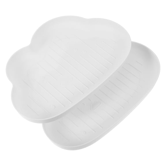 LOLIPPYY 2-Pack Dark Shaped Plastic Serving Bowls for Snacks and Home Use