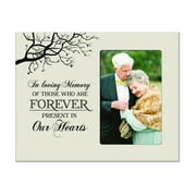 Wooden Memorial 8x10 Picture Frame holds 4x6 photo In Loving Memory