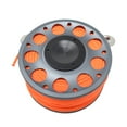 thumbnail image 2 of Aluminum Finger Spool 100ft Dive Reel w/ Spinning Holder, Gray/Orange, 2 of 4