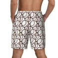 thumbnail image 4 of Uemuo Cute Baseball Pattern Mens Swim Trunks Quick Dry Board Shorts with Mesh Lining, Stretch Beach Shorts Quick Dry No-Chafing Board Shorts-XX-Large, 4 of 9
