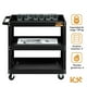 thumbnail image 2 of Carro De Servicio Multiusos De 3 Niveles Carga 120 kg Para Oficina Bar Cocina Color Negro Kingsman negro, 2 of 4
