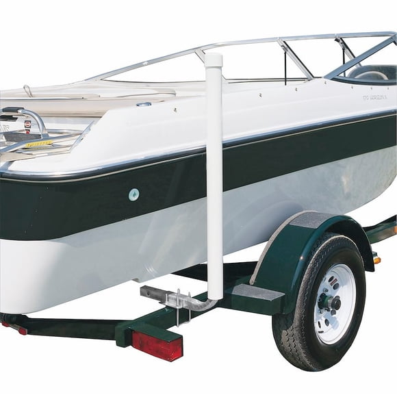 C.E. Smith Trailer Boat Guide 27620 Bolt-On Mount; PVC; Set Of 2; With Mounting Hardware; 40 Inch Length; White; Unlighted